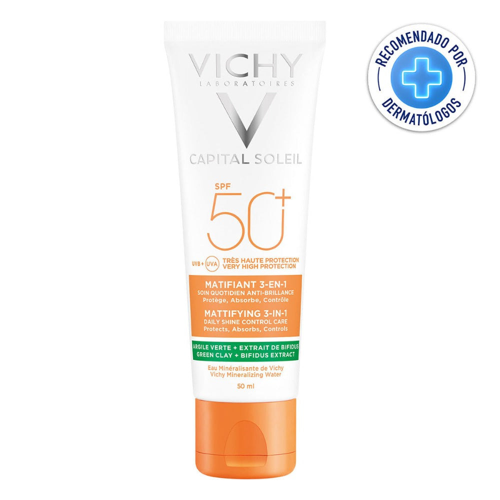 VICHY CAPITAL SOLEIL matifiant 3-en-1 SPF50+ 50 ml
