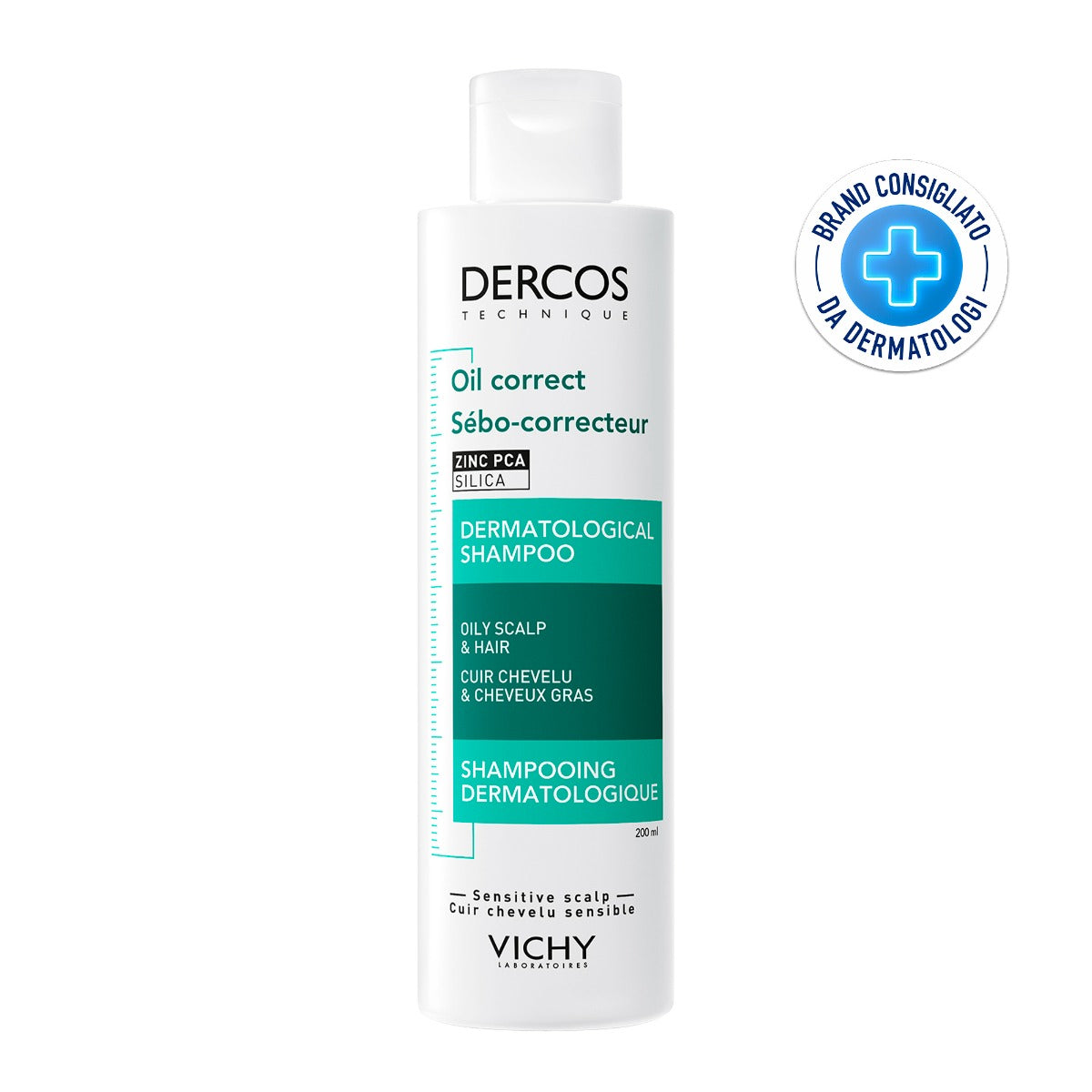 VICHY DERCOS sebum control shampoo for oily hair 200 ml