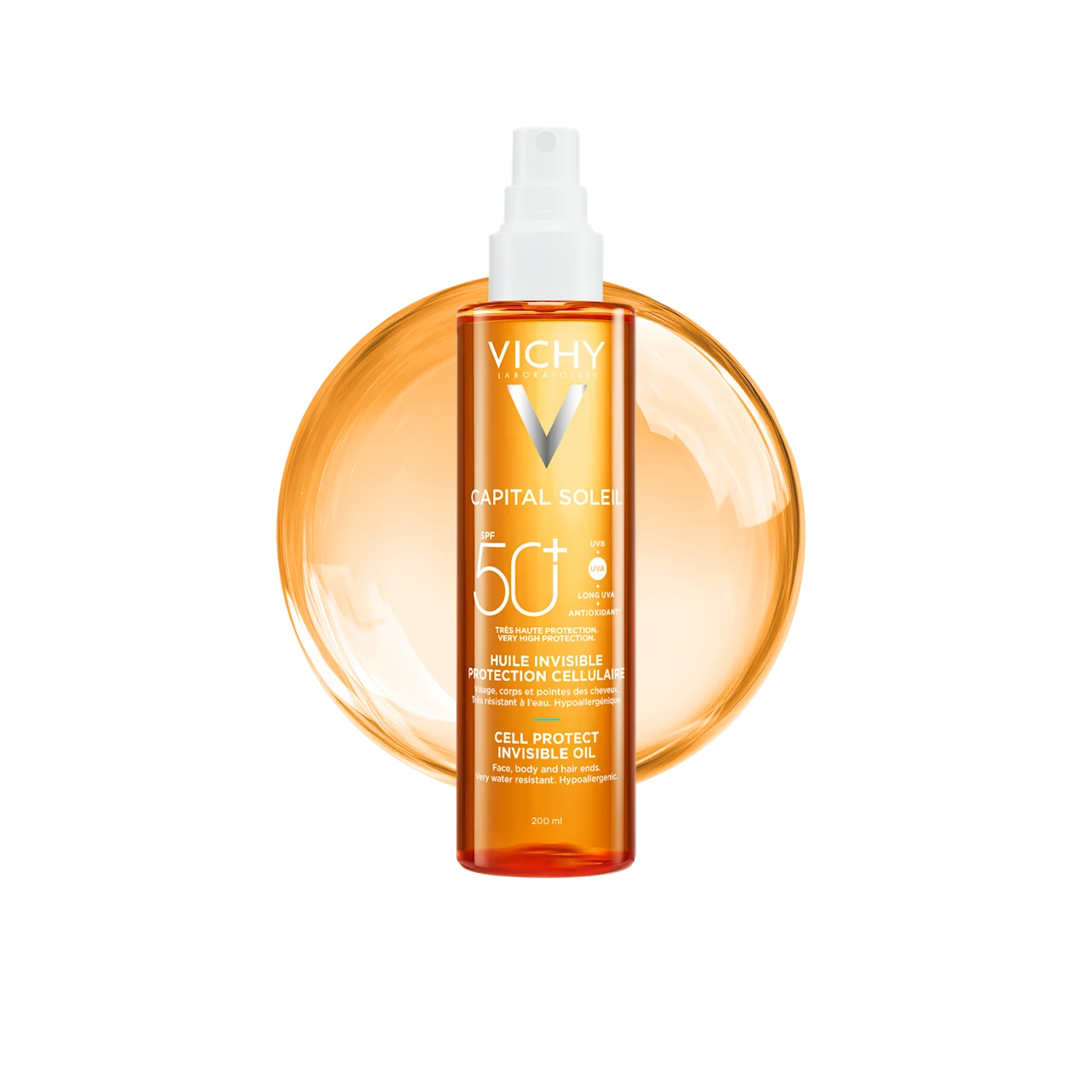 VICHY CAPITAL SOLEIL CELL PROTECT invisible photoprotective sun oil SPF50+ 200 ml