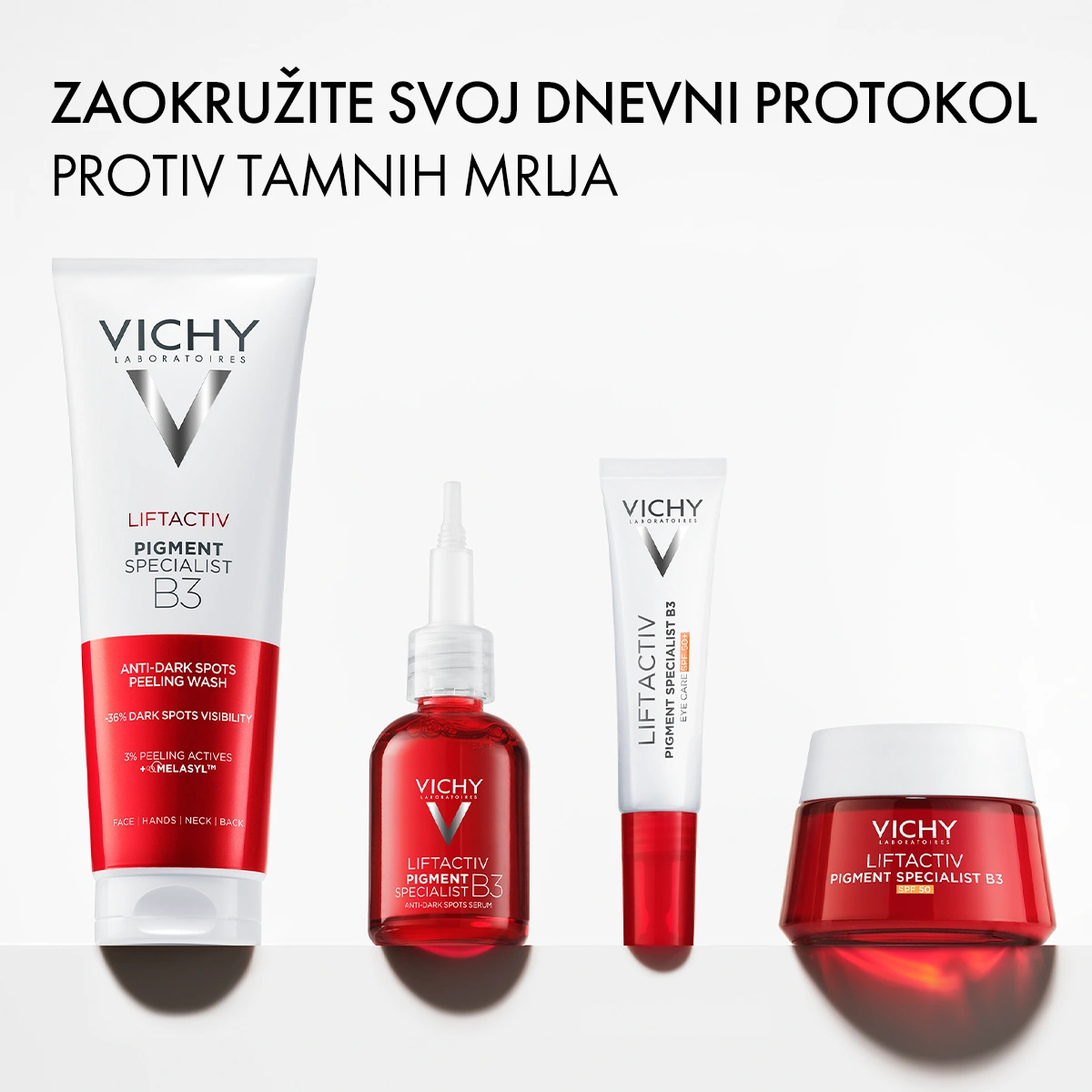 VICHY LIFTACTIV PIGMENT SPECIALIST B3 gel limpiador exfoliante y antimanchas con ácido glicólico 125 ml
