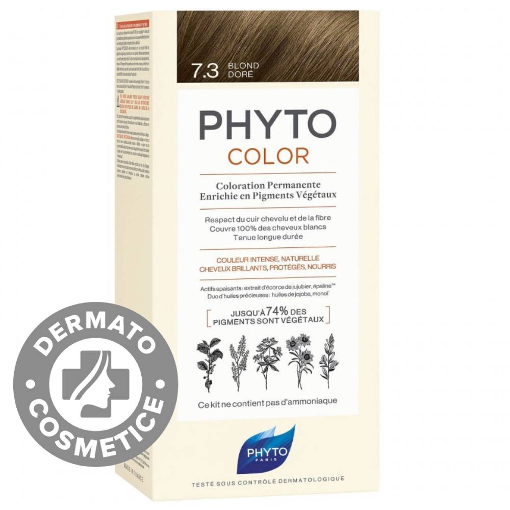 PHYTOCOLOR #7.3-rubio dorado 4 u