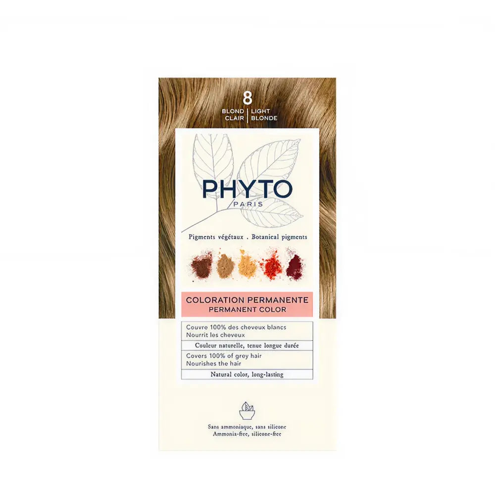 PHYTOCOLOR #8-rubio claro 4 u