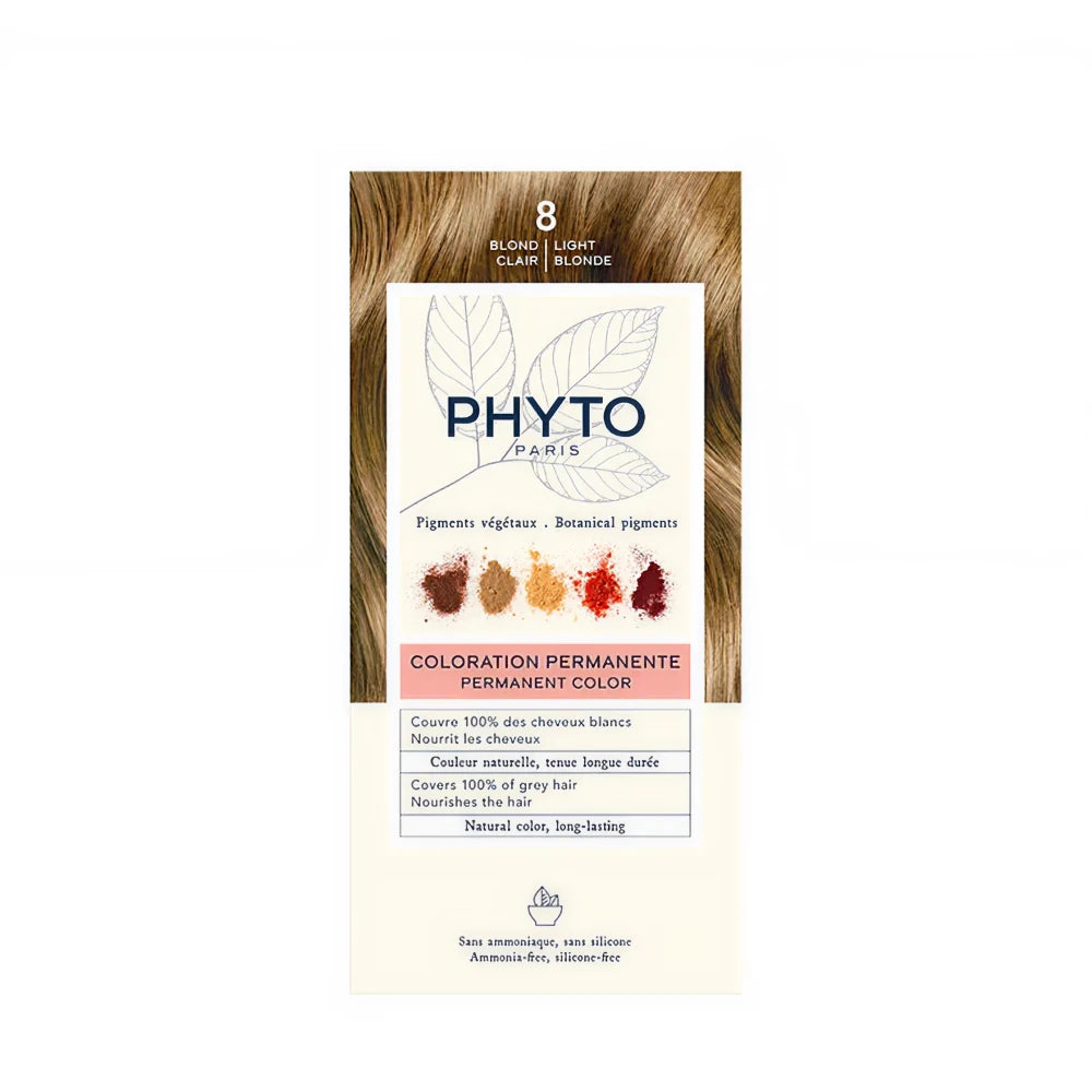 PHYTOCOLOR #8-rubio claro 4 u