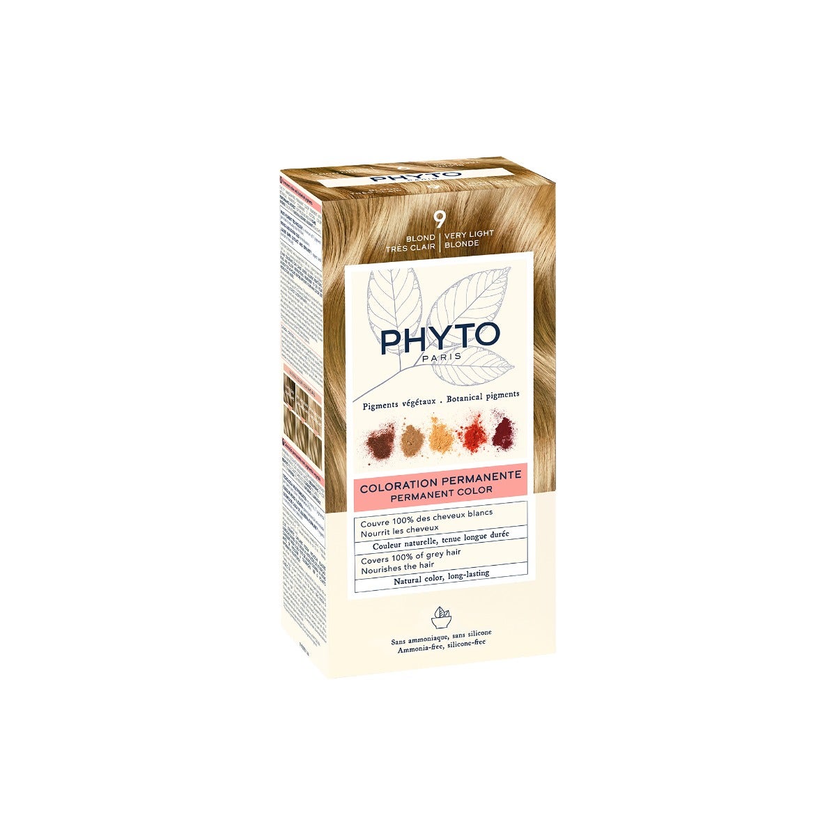 PHYTOCOLOR #9-rubio muy claro 4 u