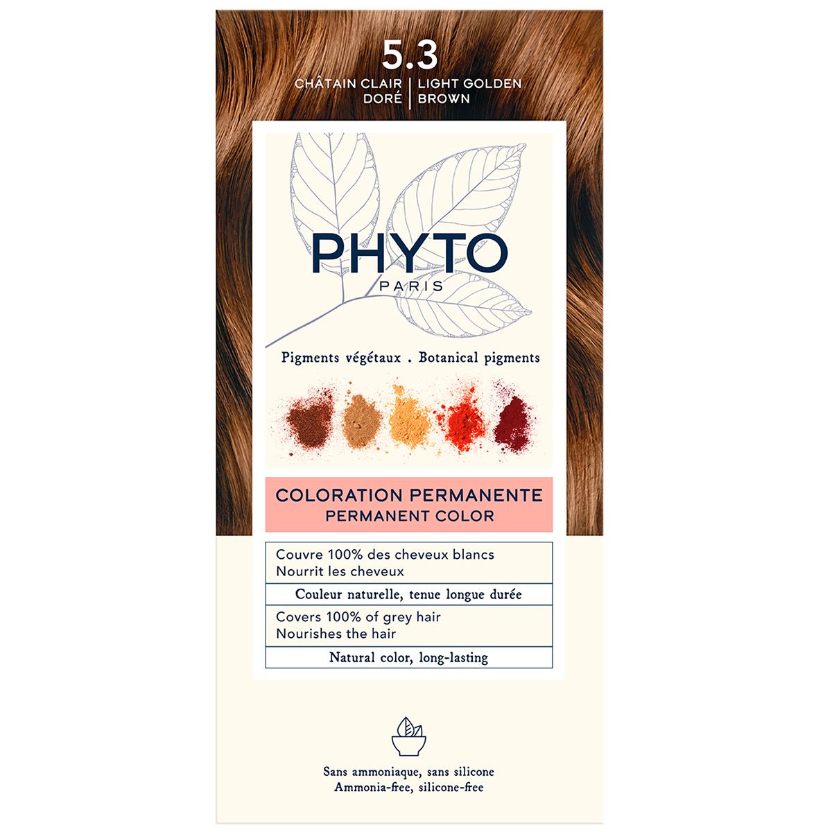 PHYTOCOLOR #5.3-castaño claro dorado 4 u