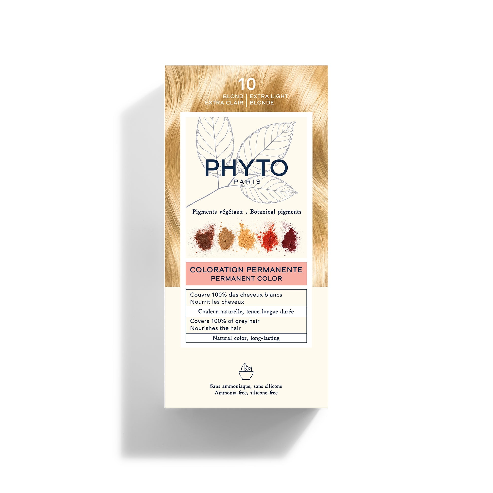 PHYTOCOLOR #10-rubio extra claro 4 u