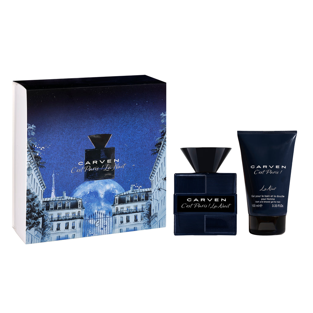 CARVEN C'EST PARIS LA NUIT FOR MEN CASE 2 pcs