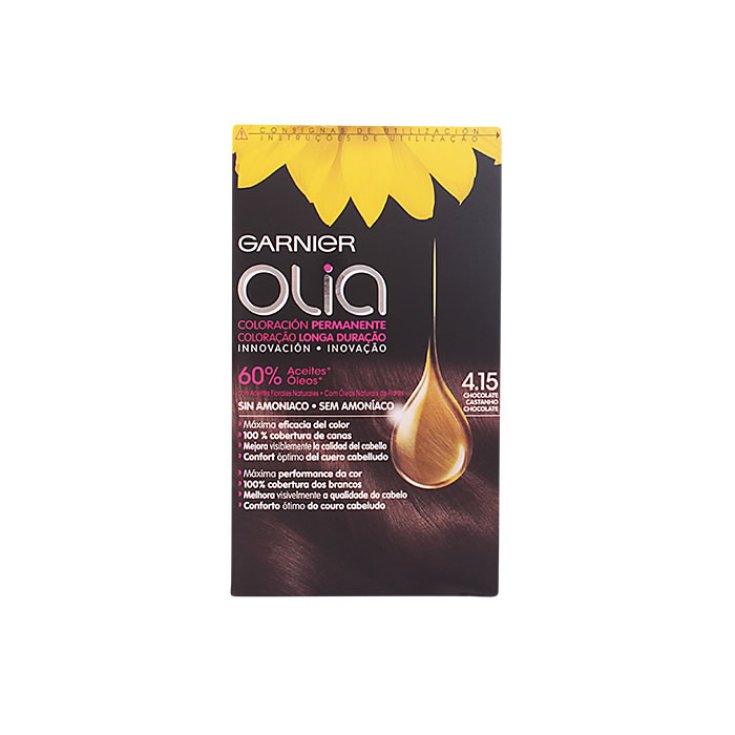 GARNIER OLIA coloración permanente sin amoniaco #4.15-chocolate 1 u