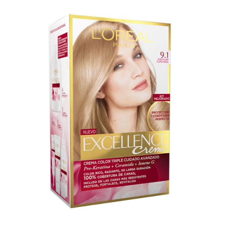 L'ORÉAL PARIS EXCELLENCE Creme dye #9.1-light light ash blonde 192 ml