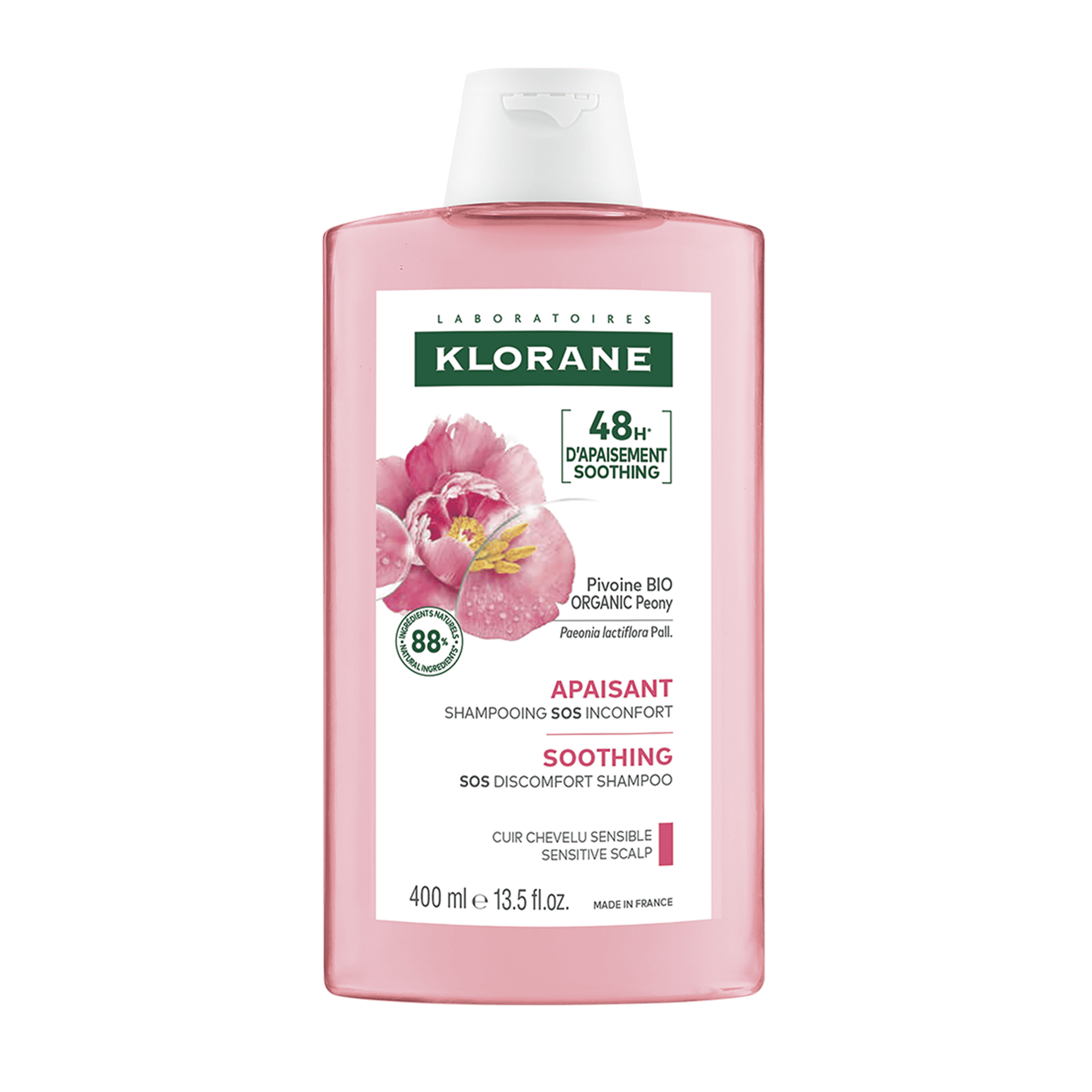 KLORANE A LA PEONY BIO soothing shampoo 400 ml