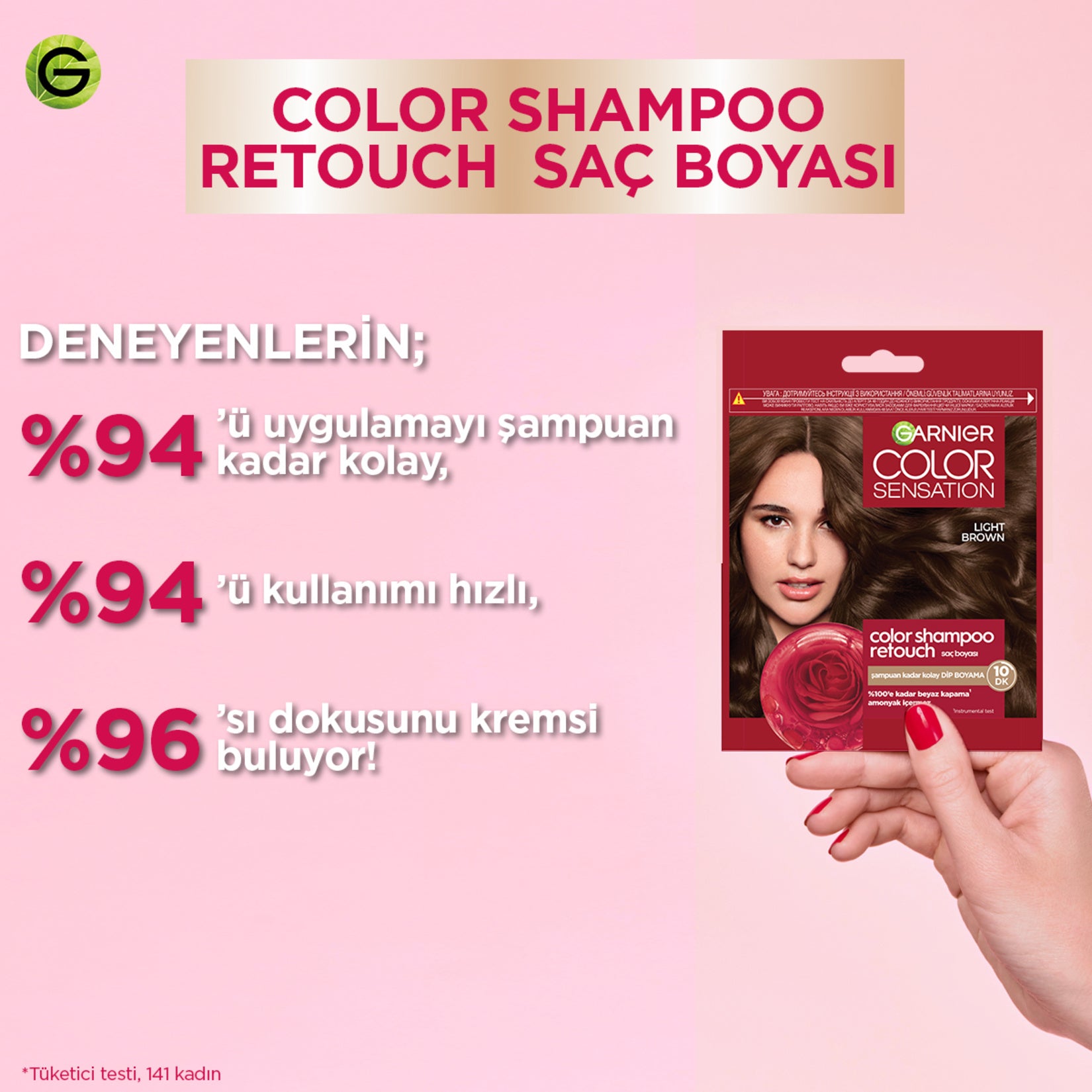GARNIER COLOR SENSATION tone on tone color shampoo #4.0-brown 1 u