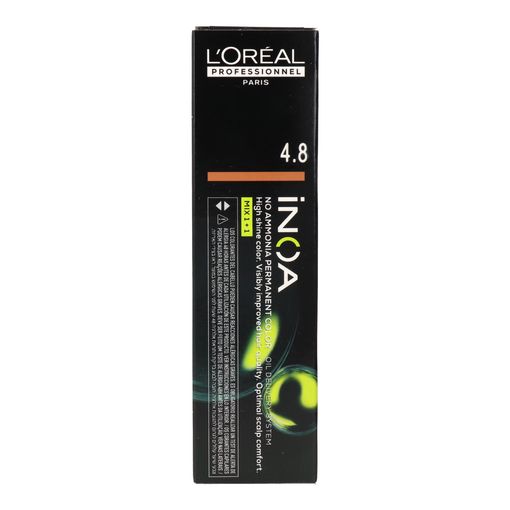 L'ORÉAL PROFESSIONNEL PARIS INOA no ammonia permanent color #4.8 60 gr