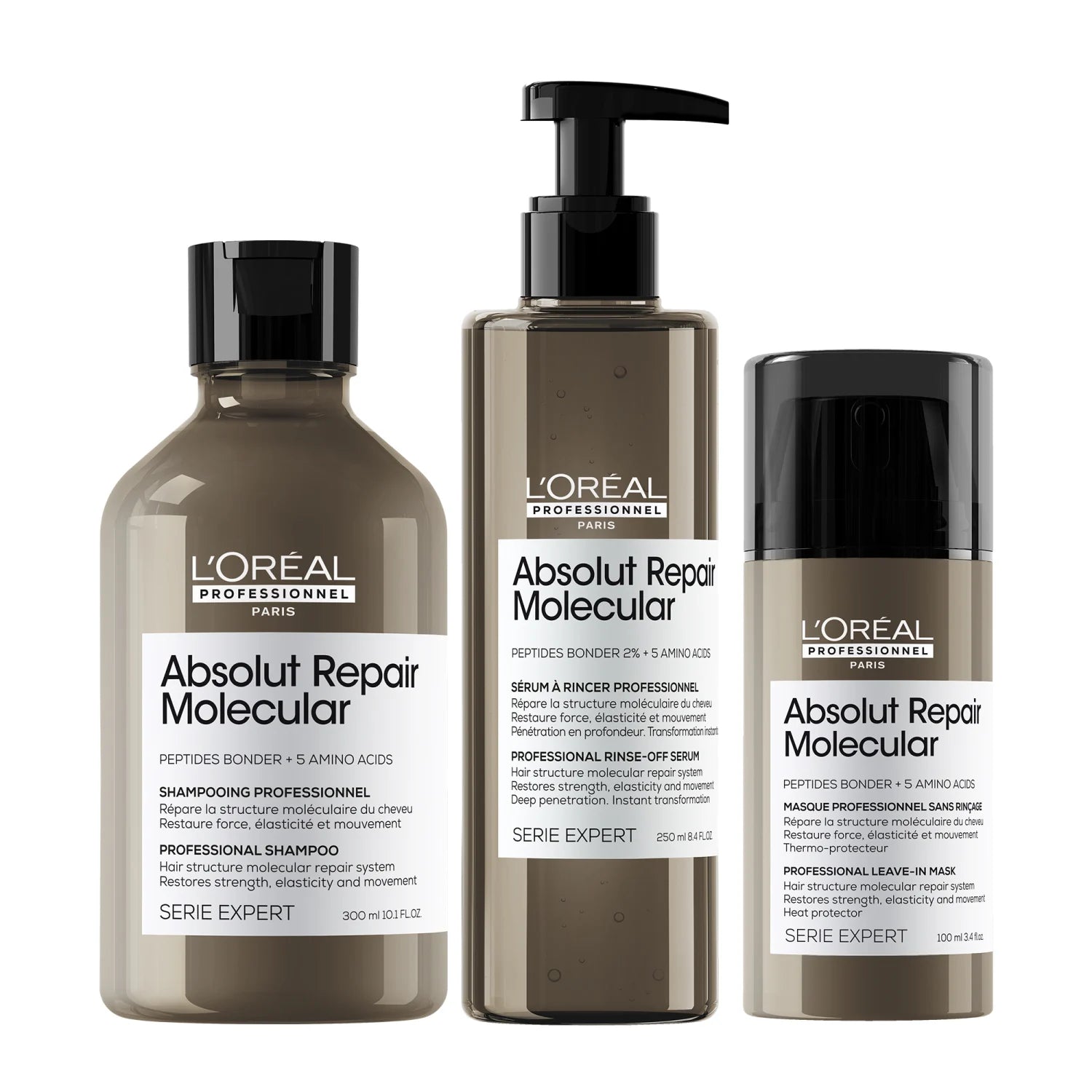 L'ORÉAL PROFESSIONNEL PARIS ABSOLUT REPAIR MOLECULAR professional repairing leave-in mask for damaged hair 100 ml