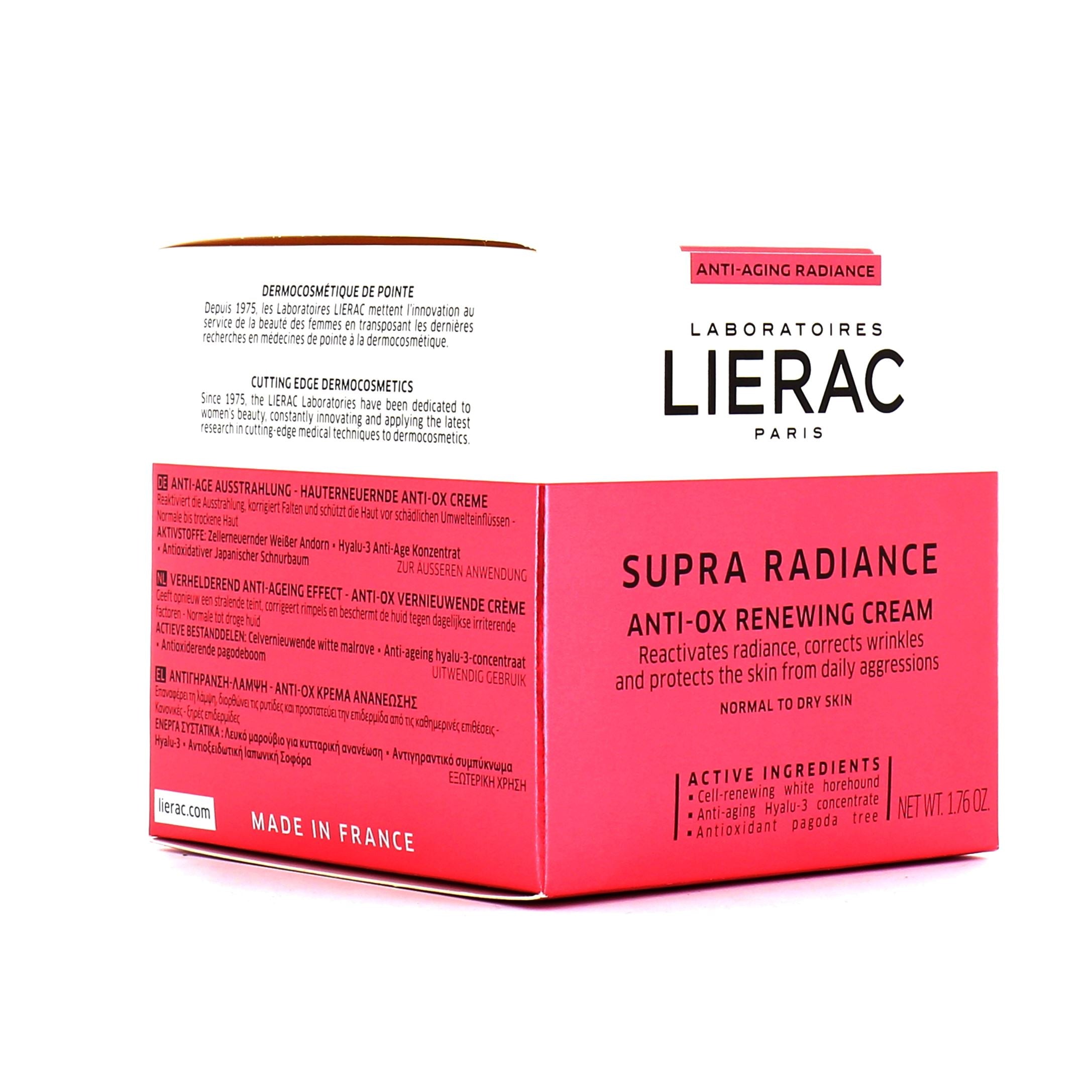 LIERAC SUPRA-RADIANCE crema renovadora anti-ox 50 ml