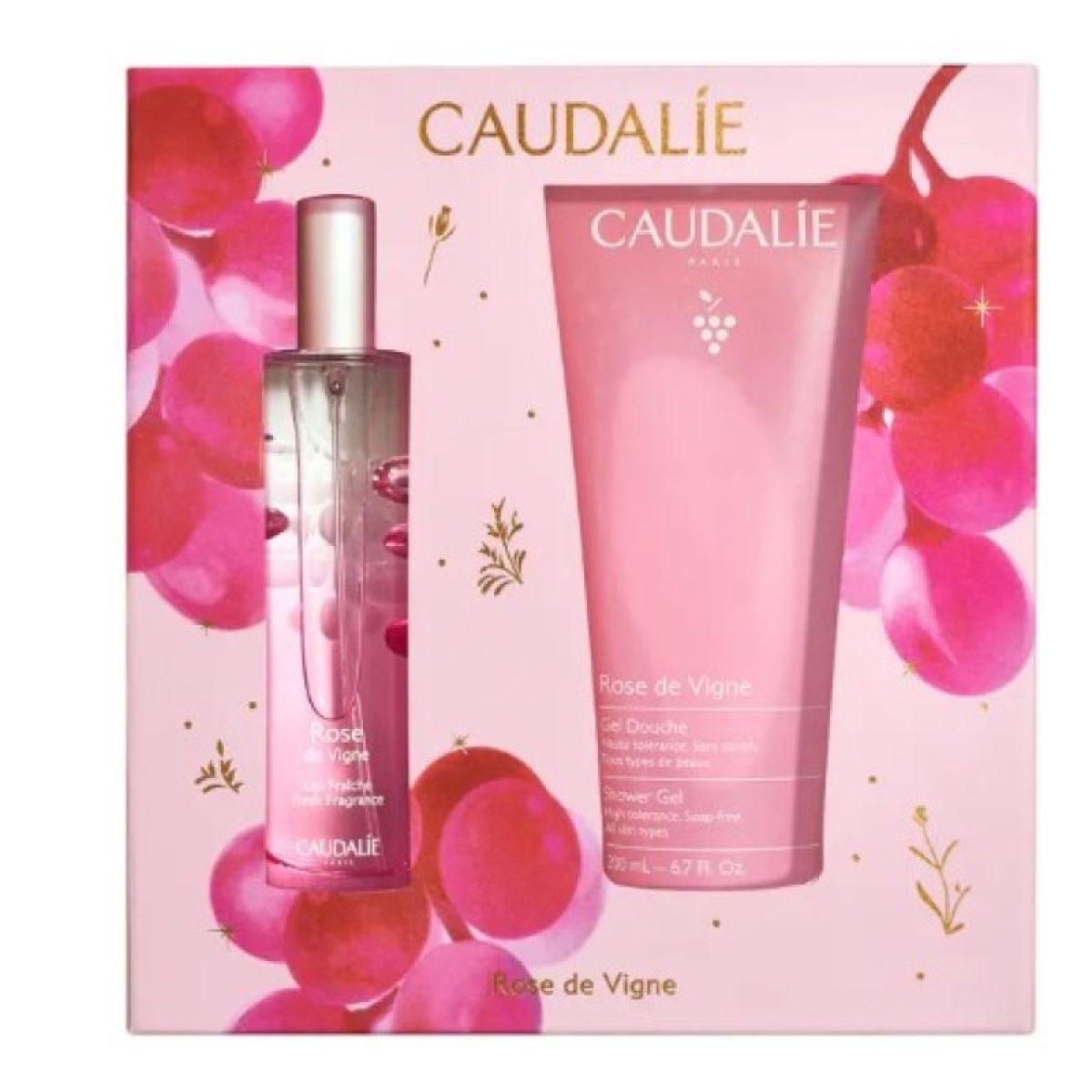 CAUDALIE ROSE DE VIGNE SET OF 2 PCS