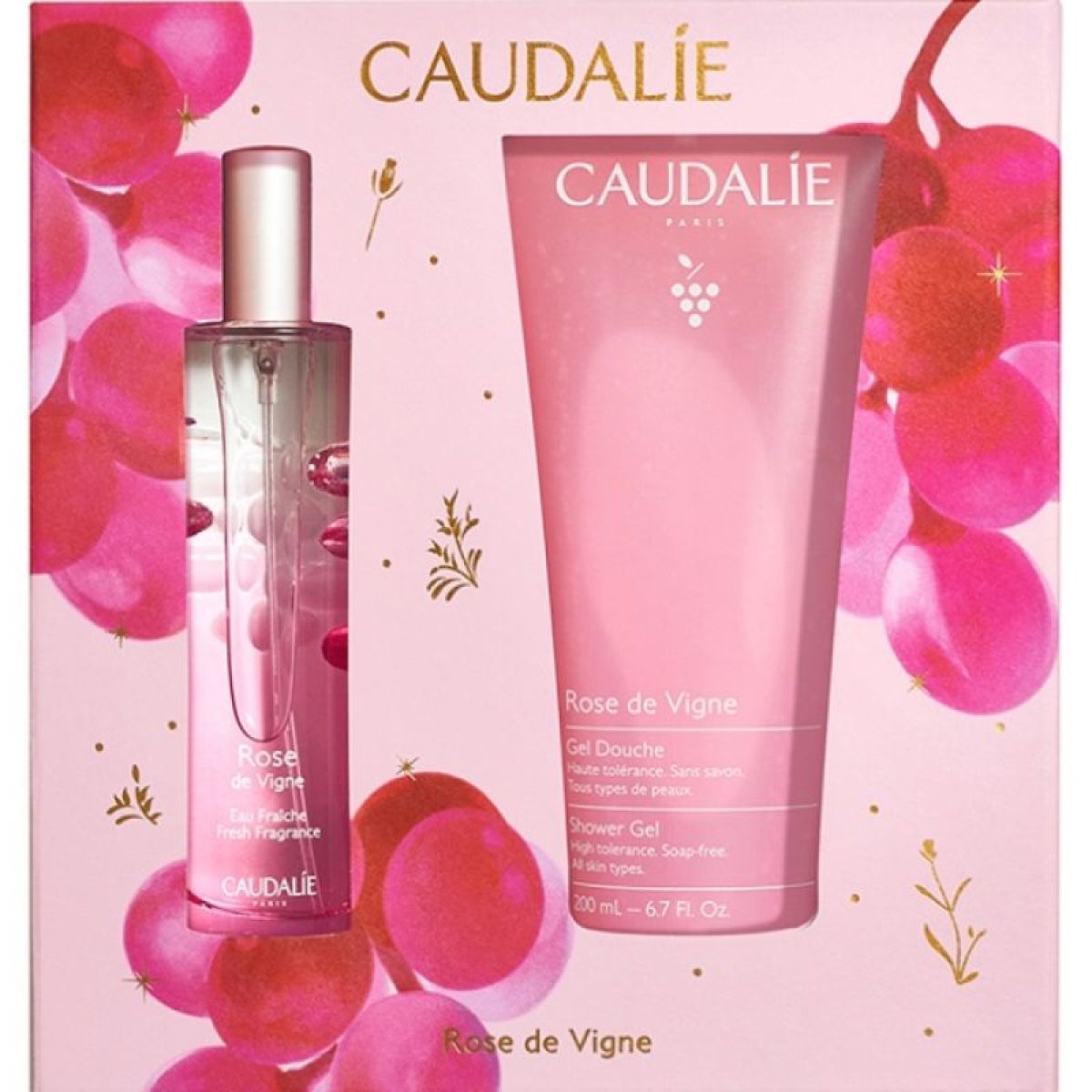 CAUDALIE ROSE DE VIGNE SET OF 2 PCS