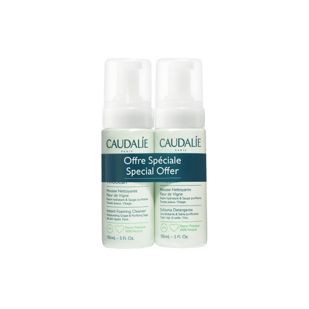 CAUDALIE VINOCLEAN cleansing foam pack 2 x 150 ml