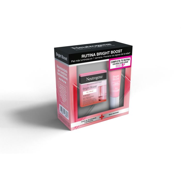 NEUTROGENA BRIGHT BOOST ROUTINE CREAM GEL &amp; SERUM LOT 2 pcs