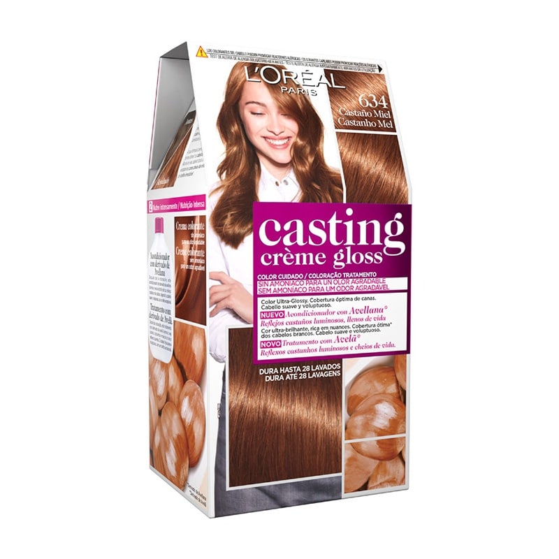 L'ORÉAL PARIS CASTING CREME GLOSS #634-castaño miel 180 ml
