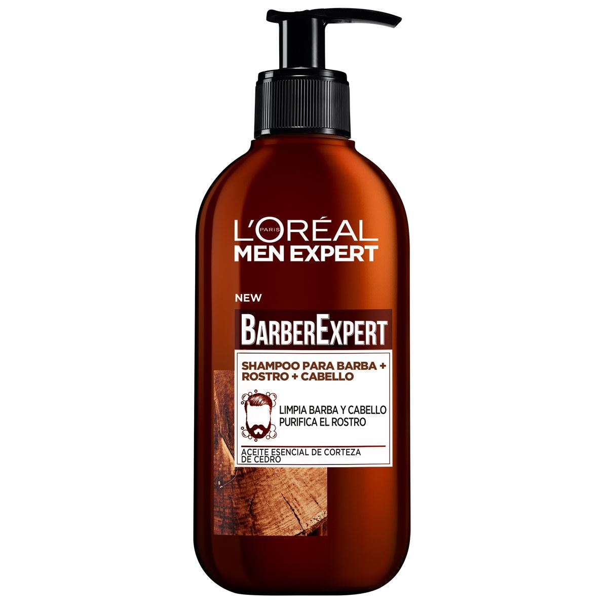 L'ORÉAL PARIS MEN EXPERT BARBER CLUB beard-face-hair shampoo 200 ml