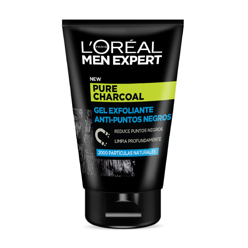 L'ORÉAL PARIS MEN EXPERT pure charcoal gel exfoliante p.negros 100 ml