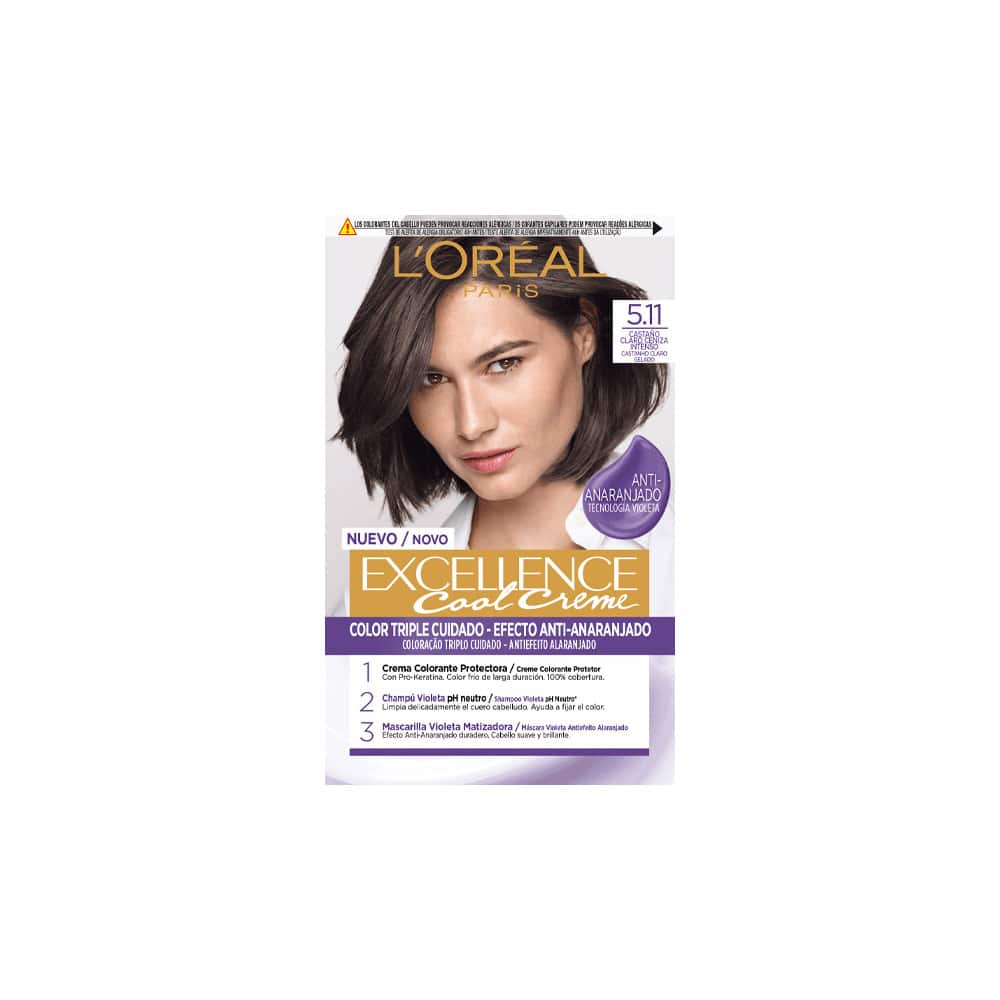 L'ORÉAL PARIS EXCELLENCE COOL dye #5.11-light intense ash brown 192 ml