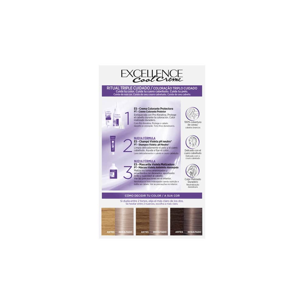 L'ORÉAL PARIS EXCELLENCE COOL dye #8.11-light ash blonde 192 ml