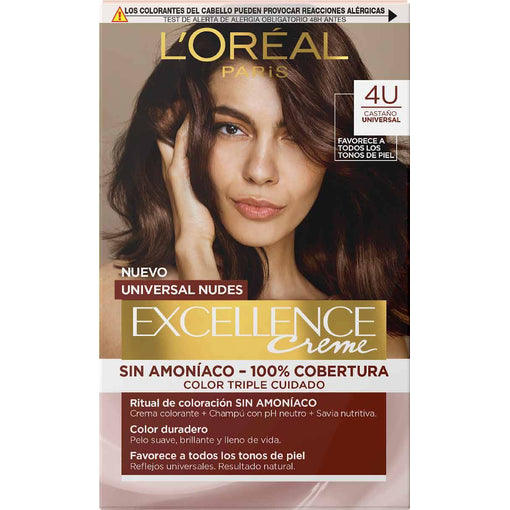L'ORÉAL PARIS EXCELLENCE NUDES dye #4u-brown 5 u