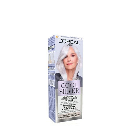 L'ORÉAL PARIS COOL SILVER platinum gray toning treatment #Pure White 1 u
