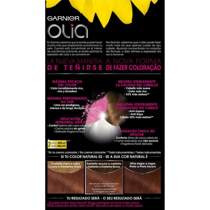 GARNIER OLIA coloración permanente sin amoniaco #5.5-caoba 1 u