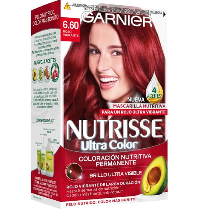 GARNIER NUTRISSE #6.60-vibrant rouge 3 u