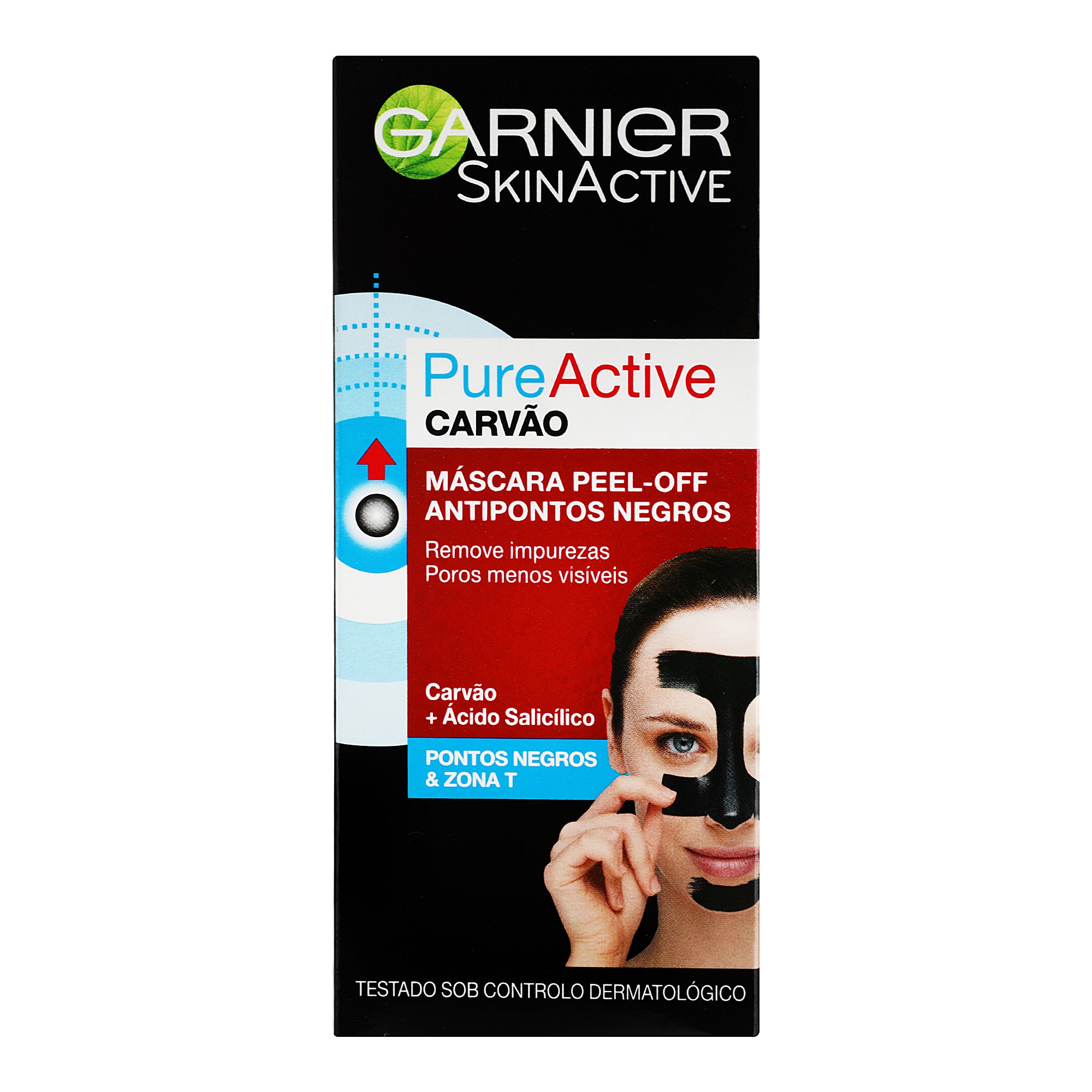 GARNIER PURE ACTIVE CARBON mascarilla peel-off anti-puntos negros 50 ml