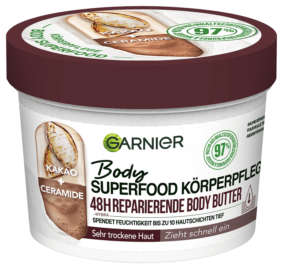 GARNIER BODY SUPERFOOD AVENA bálsamo corporal hidratante hipoalergénico piel sensible 380 ml