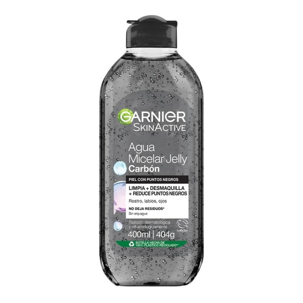 GARNIER SKINACTIVE Pure Active Jelly Micellar Water Purifying Charcoal Skin Imperfections 400 ml