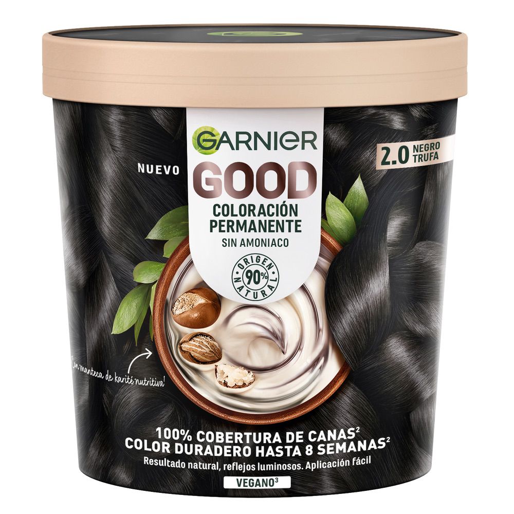 GARNIER GOOD permanent color #2.0 black truffle 217 ml