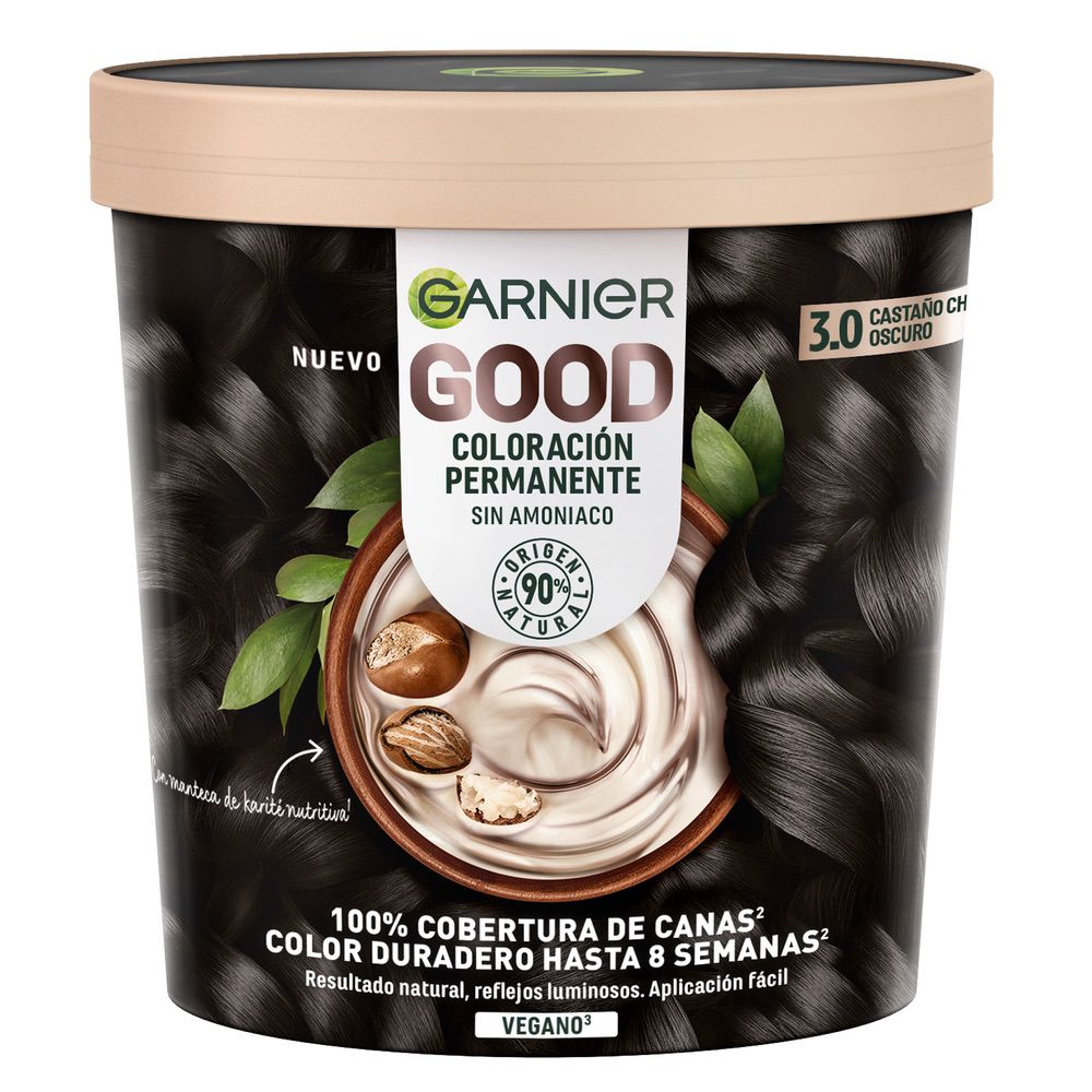 GARNIER GOOD permanent color #3.0 dark brown 217 ml