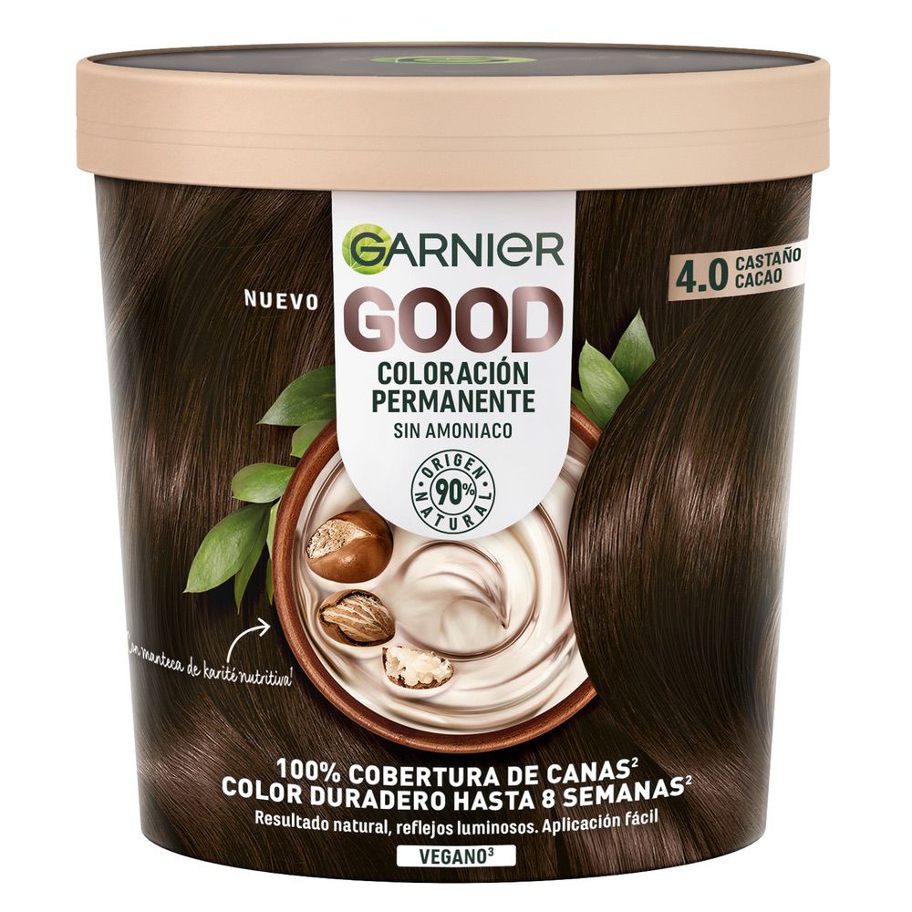 GARNIER GOOD permanent color #4.0 cocoa brown 217 ml