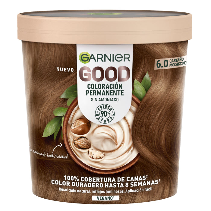 GARNIER GOOD permanent color #6.0 mochaccino chestnut 217 ml
