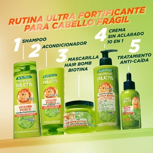 GARNIER FRUCTIS VITAMIN C FORCE &amp; BIOTINA hair bomb mask 320 ml