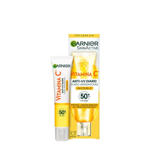 GARNIER VITAMIN C anti-spot fluid SPF50+ #invisible 40 ml