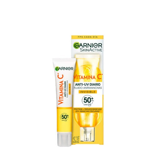 GARNIER VITAMIN C anti-spot fluid SPF50+ #invisible 40 ml