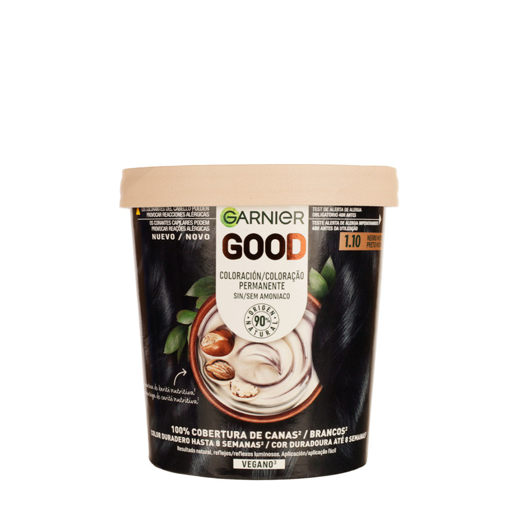 GARNIER GOOD permanent color #1.10-black 217 ml