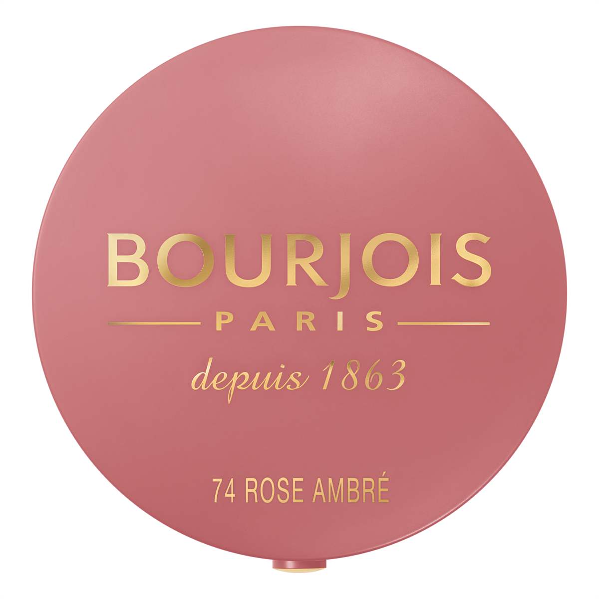 BOURJOIS LITTLE ROUND pot blusher powder #074-rose ambre