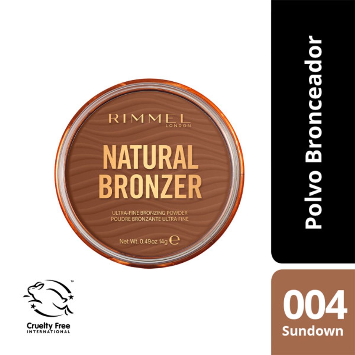 RIMMEL LONDON NATURAL BRONZER #004-sundown 14 gr