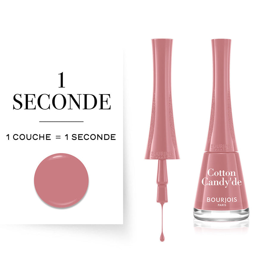 BOURJOIS 1 SECONDE nail polish #050-cotton candy'de 9 ml