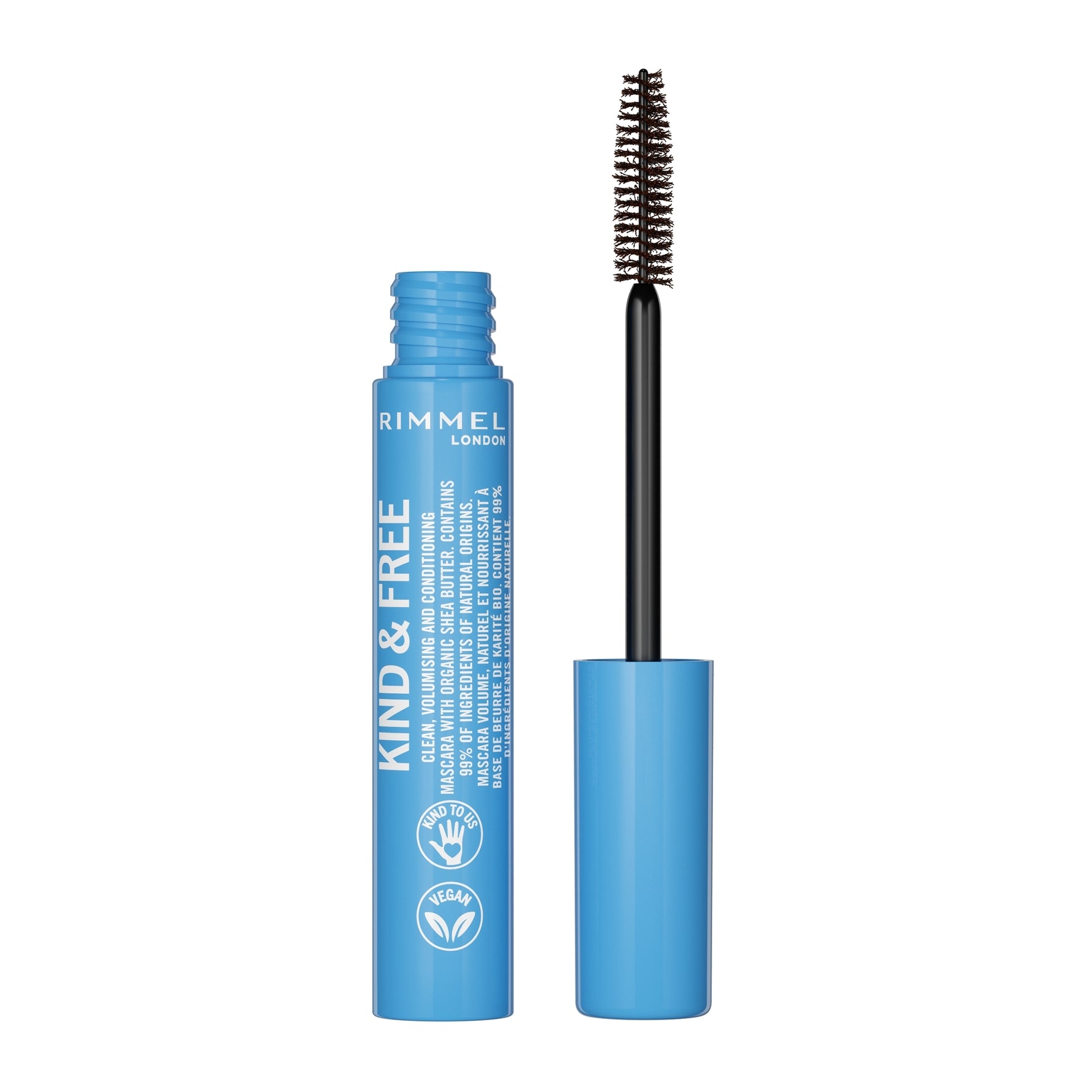 RIMMEL LONDON KIND & FREE mascara #02-brown black