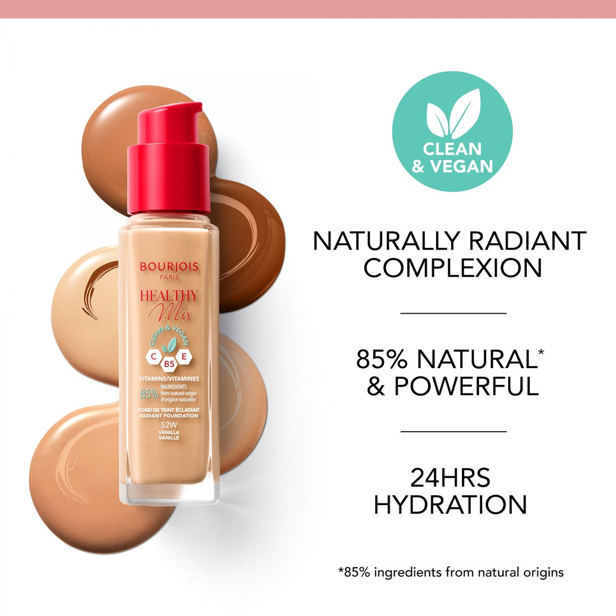 BOURJOIS HEALTHY MIX makeup base #49.5N-fair ivory 30 ml