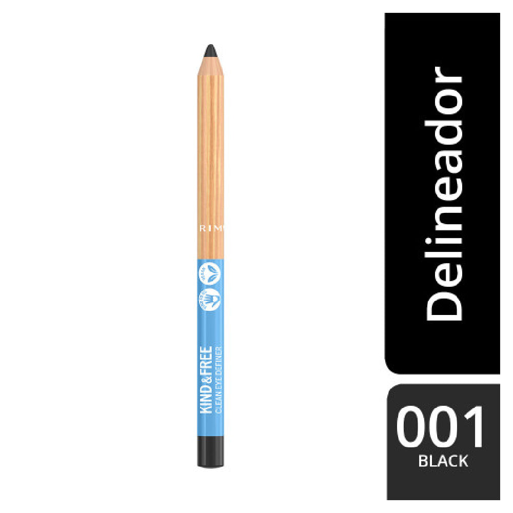 RIMMEL LONDON KIND &amp; FREE clean eye definer #001-pitch 1,1 gr
