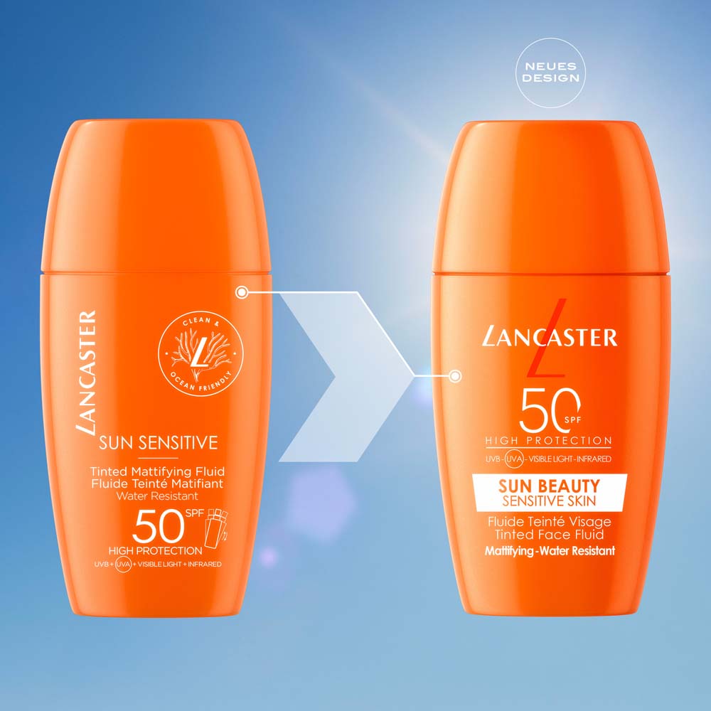 LANCASTER SUN SENSITIVE tinted mattifying fluid SPF50 30 ml