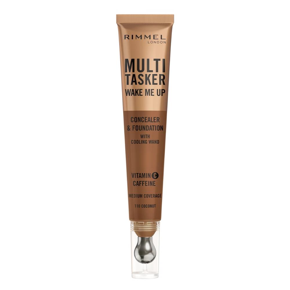 RIMMEL LONDON MULTITASKER WAKE ME UP concealer and foundation #Warm Coconut 20 ml